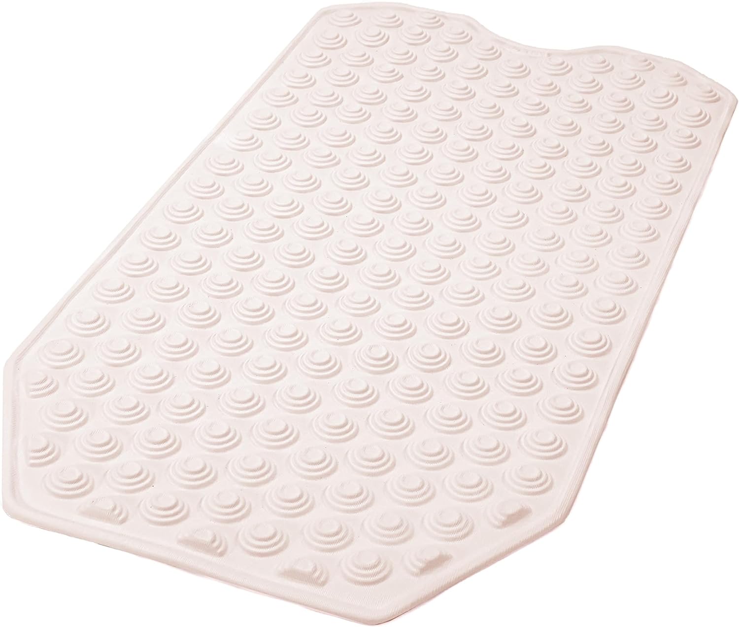 No Suction Cup Bathmat, Bath mat for refinished Bathtub, Safe for All Ages, 29x15 Inch Bath Mat, Machine Washable, Rectangular Design, Made in Italy