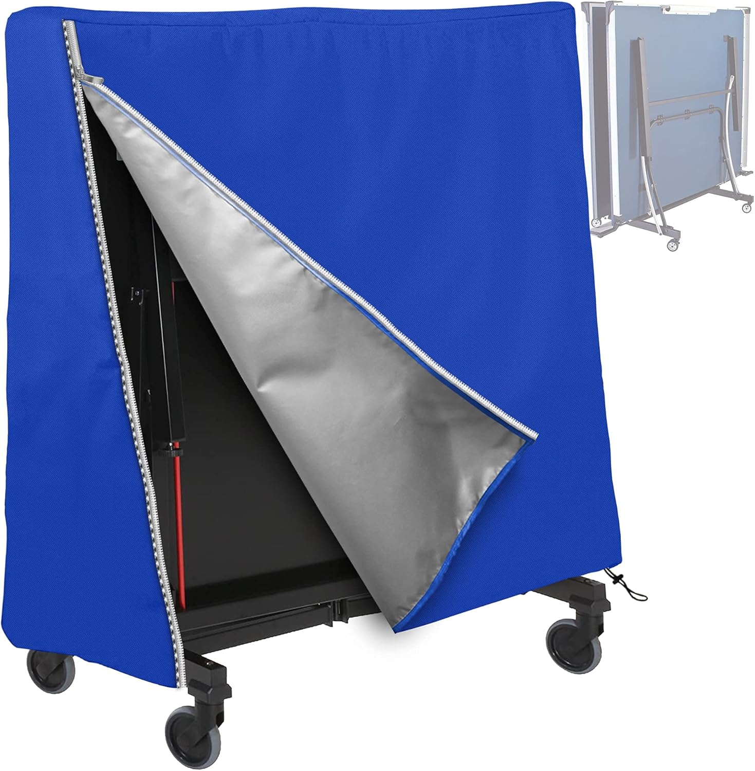 AlaSou Table Tennis Cover Ping Pong Table Covers to Protect Foldable Ping Pong Table Water Resistant, Weatherproof Pack of 2