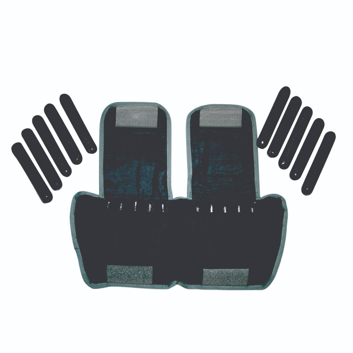 The Adjustable Cuff Ankle Weight - 20 lb - 20 x 1 lb Inserts - Black - Each