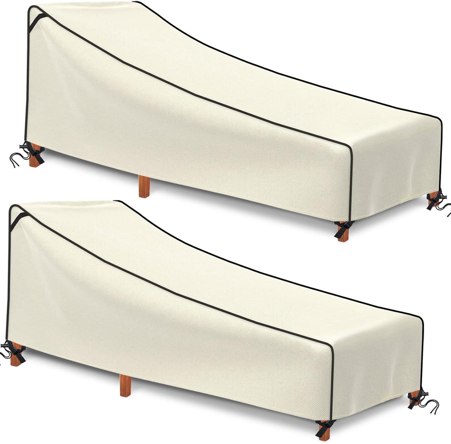 Gasadar Lounge Chair Covers Waterproof Outdoor Chaise Lounge Cover, 600D Heavy Duty Waterproof Patio Outdoor Furniture Cover for Lounge Chair, 86