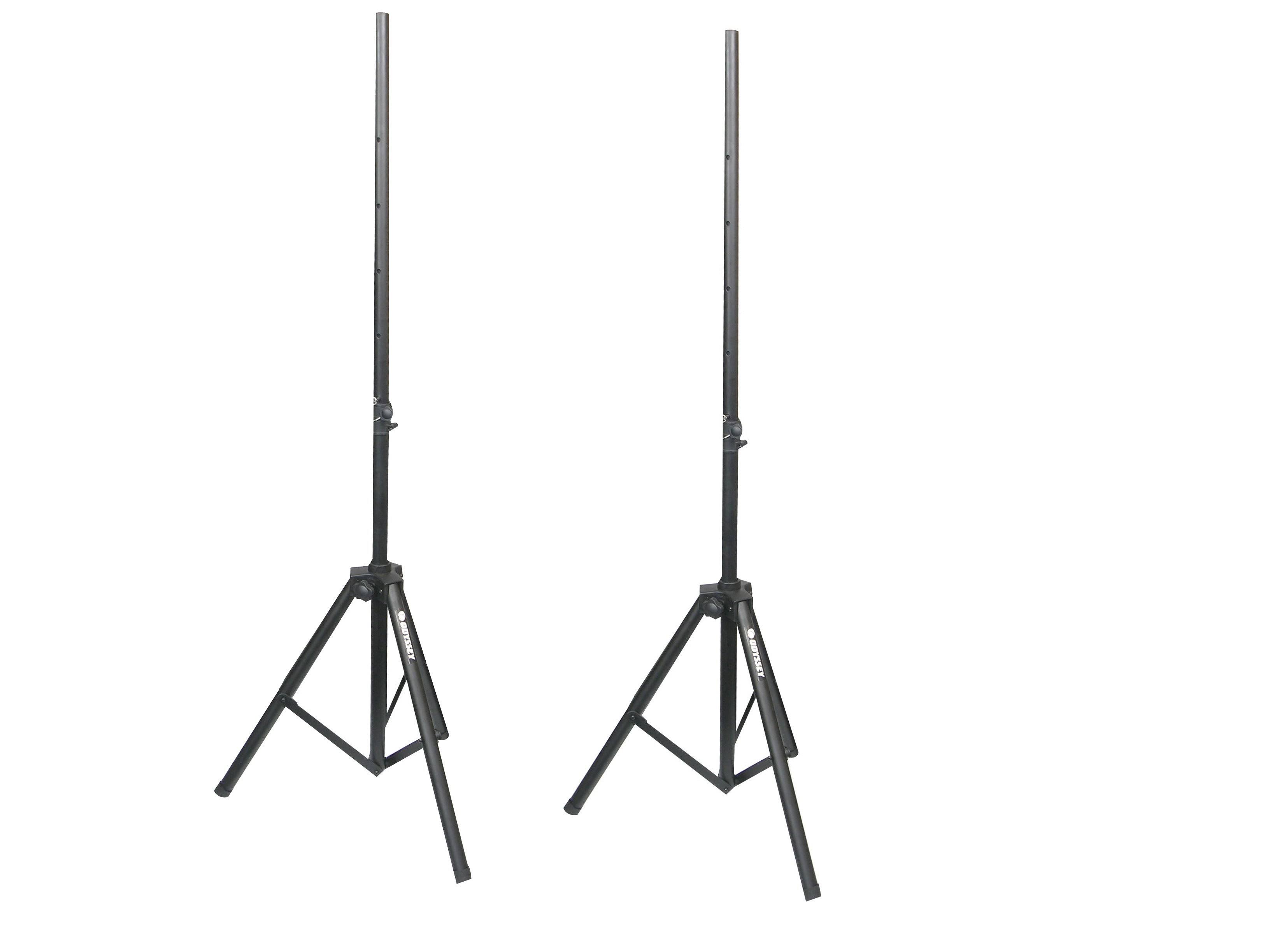 Odyssey LTS2X2B Dual Speaker Tripod Stand Pack with Bag