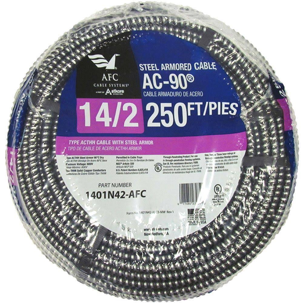AFC Cable Systems 1401n42-afc 250 ft. 14-2 ACT Armored Cable