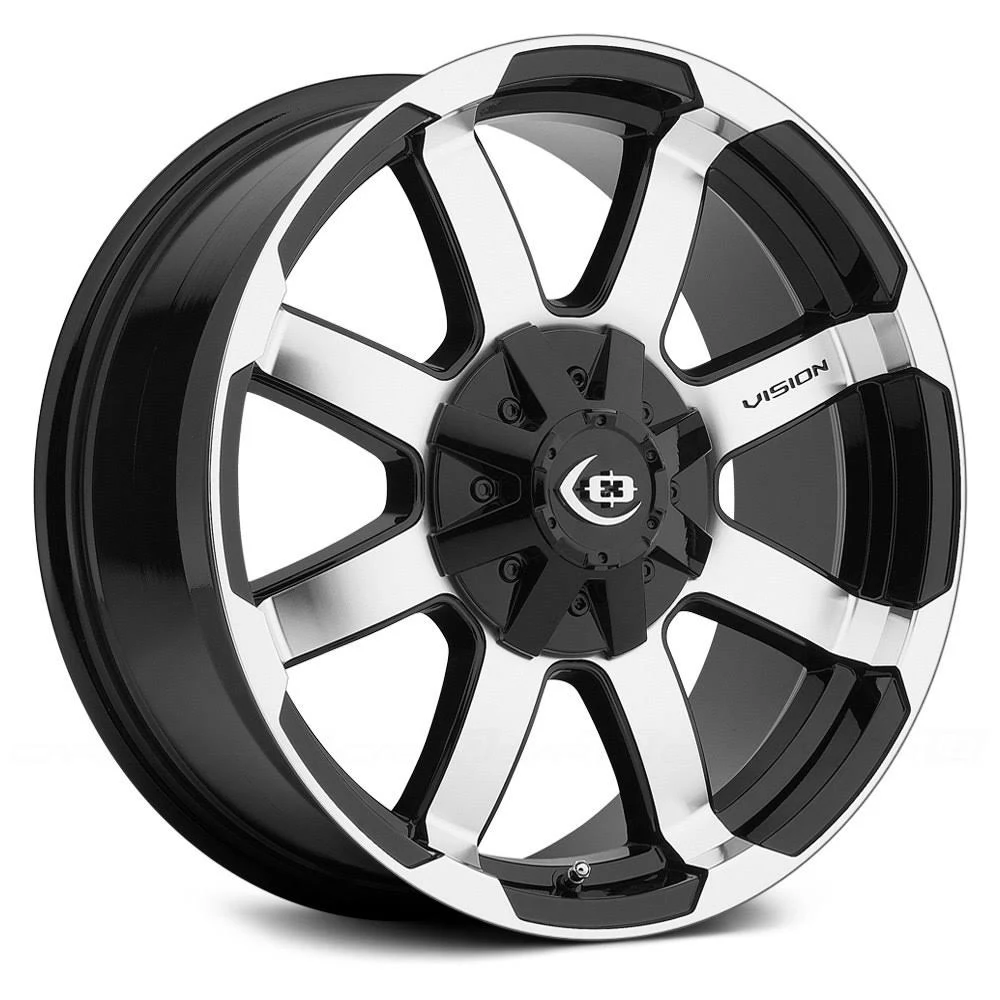 Vision Valor 413 Wheel 17x8.5 6x135 Black Machined 18mm Offset