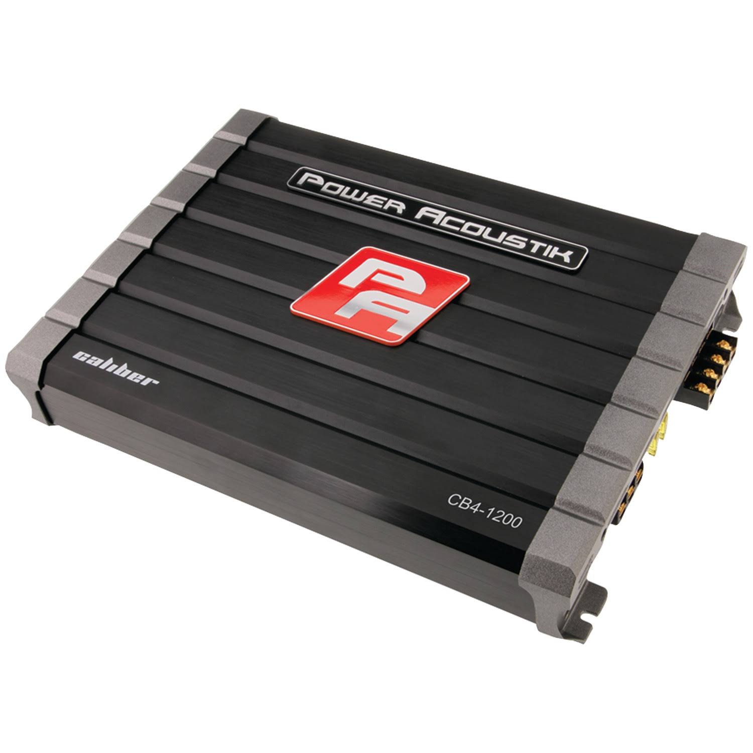 Power Acoustik Caliber Series CB4-1200 Class AB 4-Channel Car Amplifier - 1200W