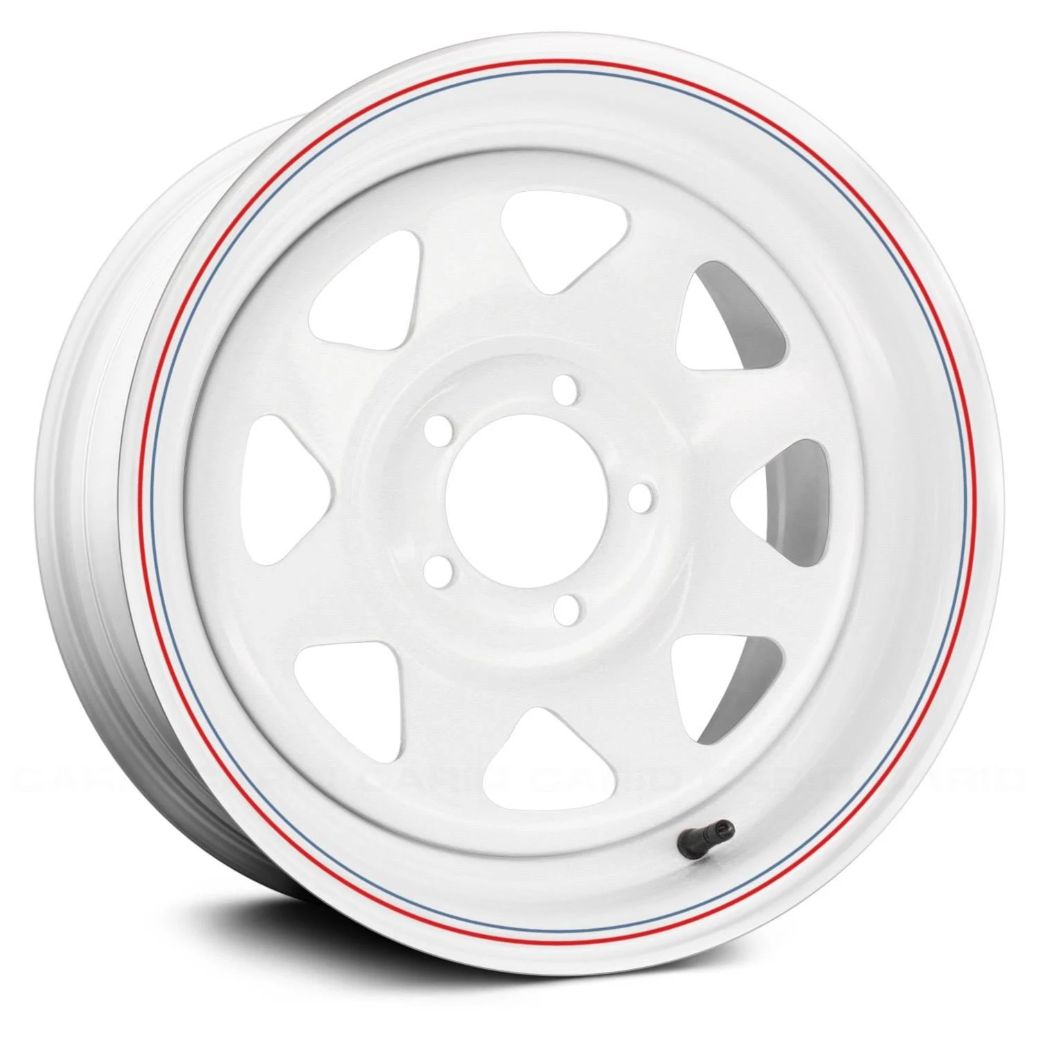 Raceline 8057080 - 8 Spoke Series 15x22 Gloss White Wheel