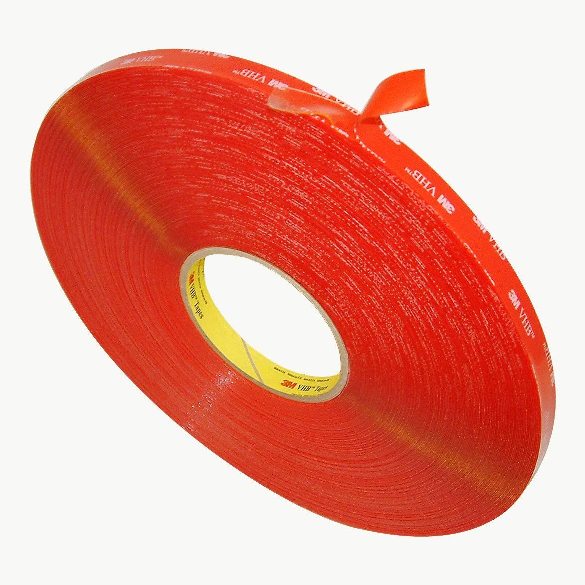 3M VHB Tape 4905, Clear, 1/2 in x 72 yd, 20 mil, Small Pack