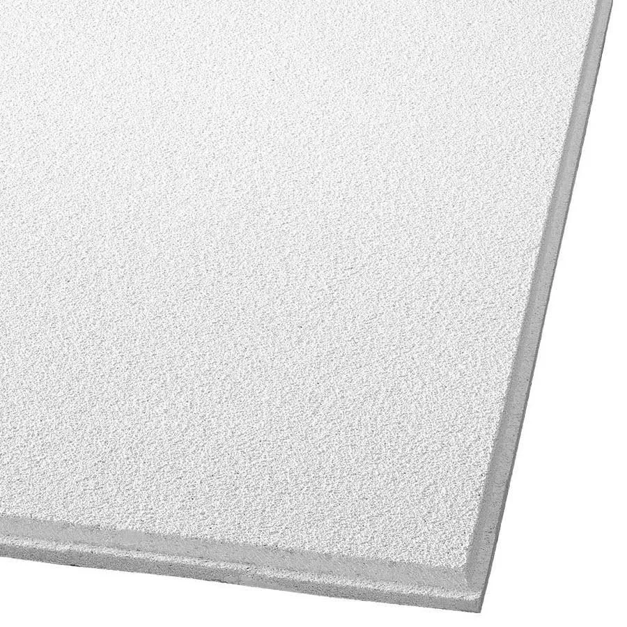 Armstrong Ceilings 24-in x 24-in Dune 12-Pack White Smooth 15/16-in Drop Acoustic Panel Ceiling Tiles | 1853