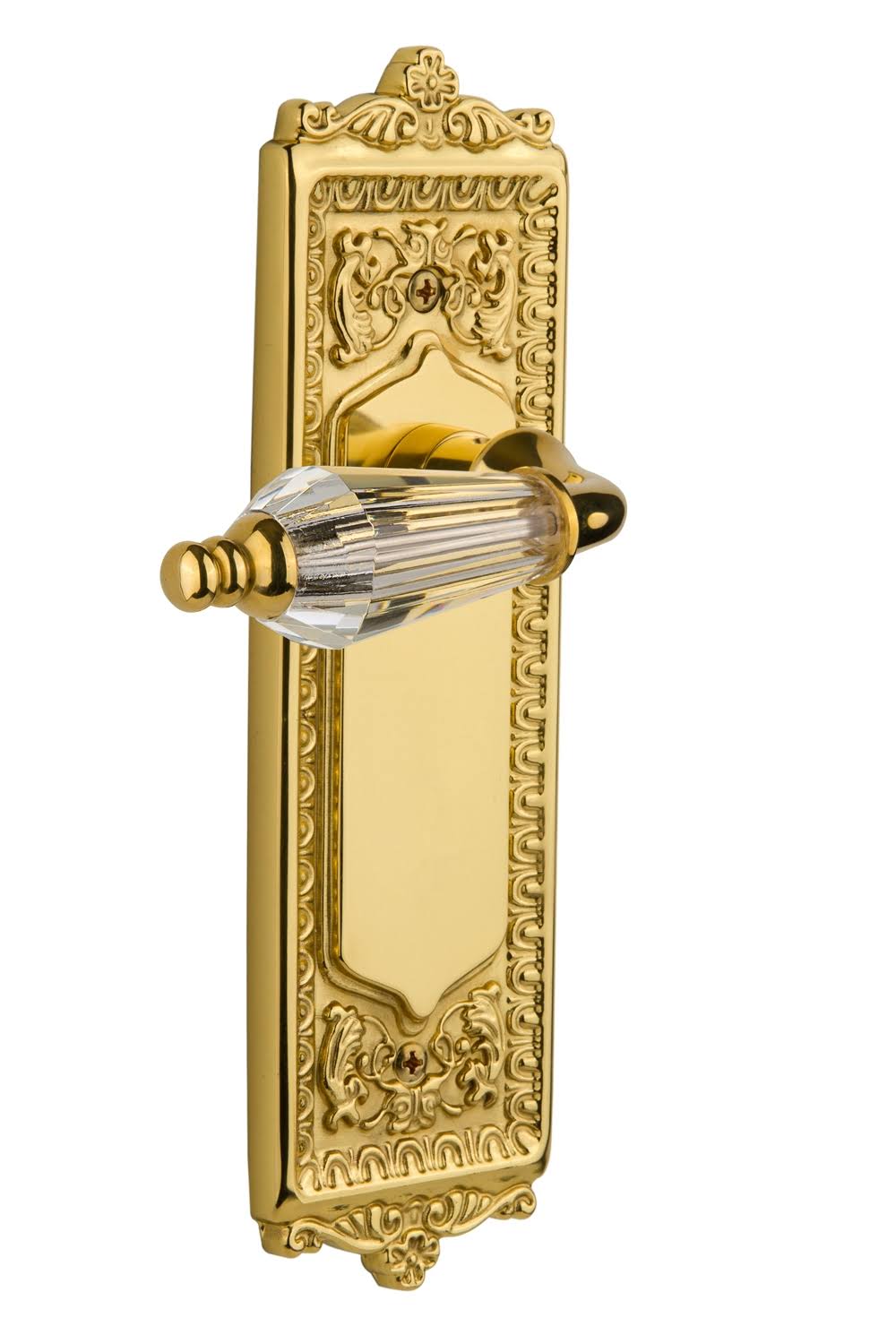 Nostalgic Warehouse 715040 Egg u0026 Dart Plate Privacy Parlor Lever, Unlacquered Brass