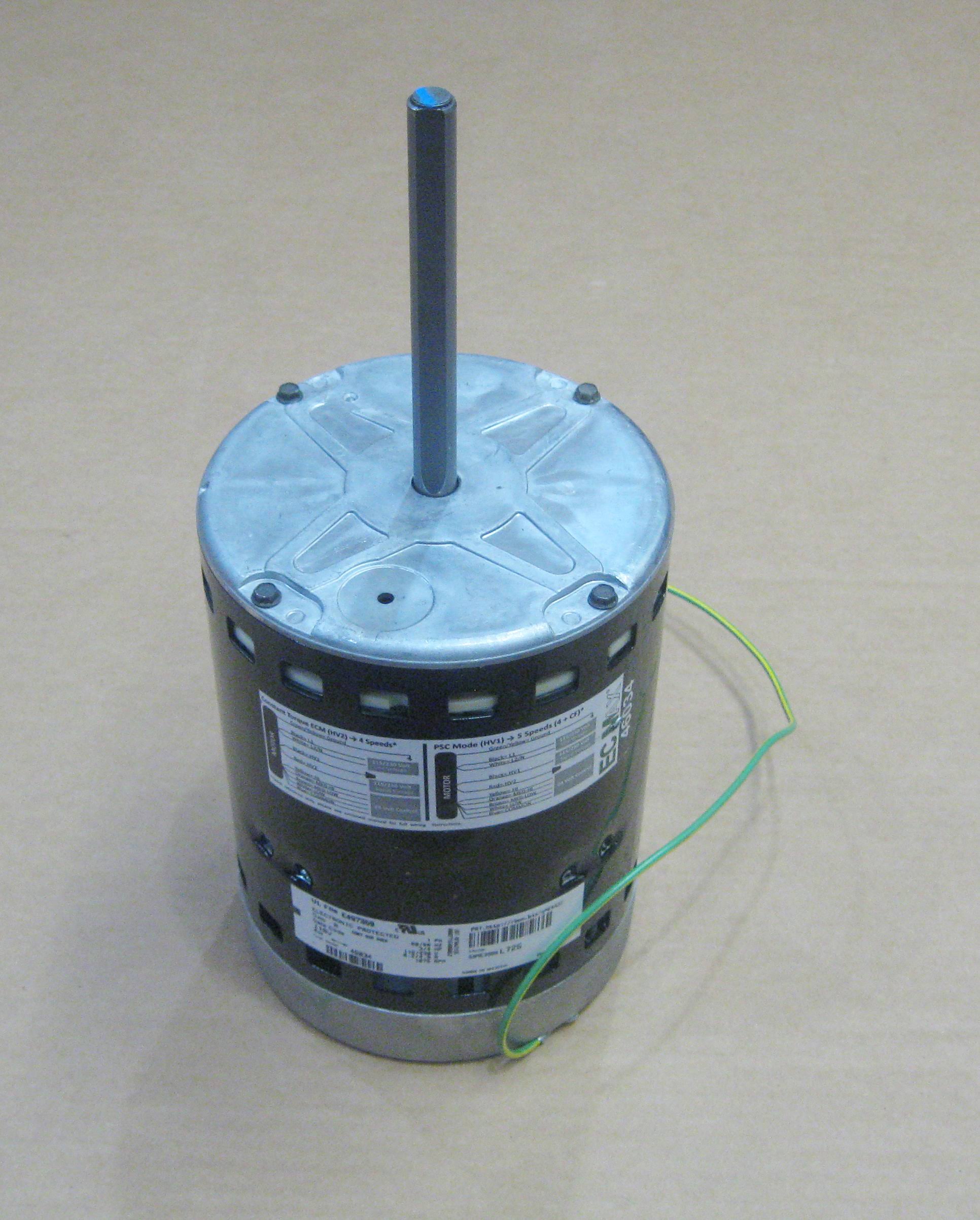 Packard 46034 EC Direct Drive Blower Motor, 3/4 HP, 115/230V, 1070 RPM