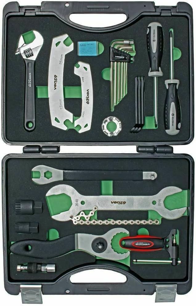 Venzo 37 Pieces Bike Bicycle Repair Tool Kit Set Maintenance Kits Pack of 2