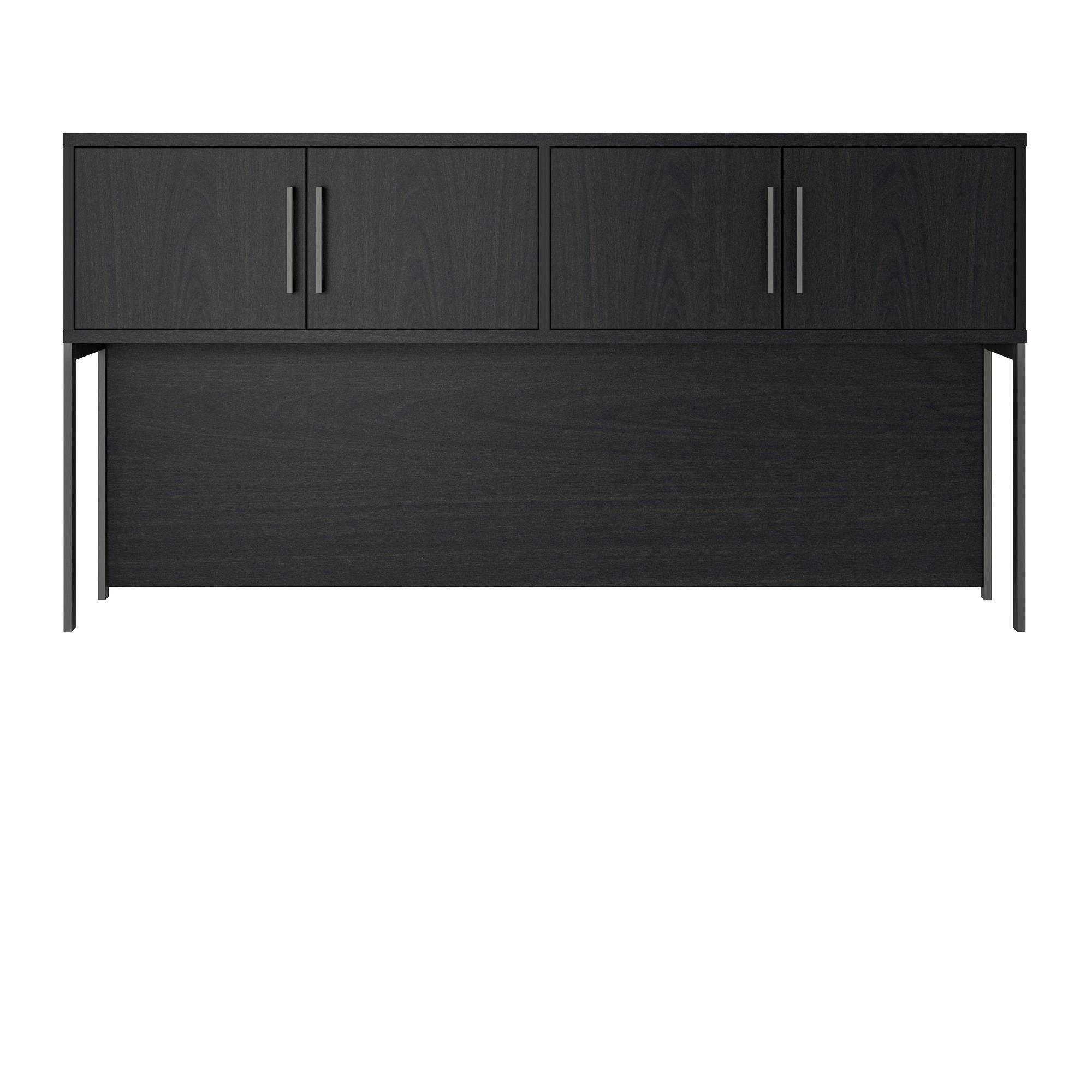 Ameriwood Parkside Hutch in Black Oak