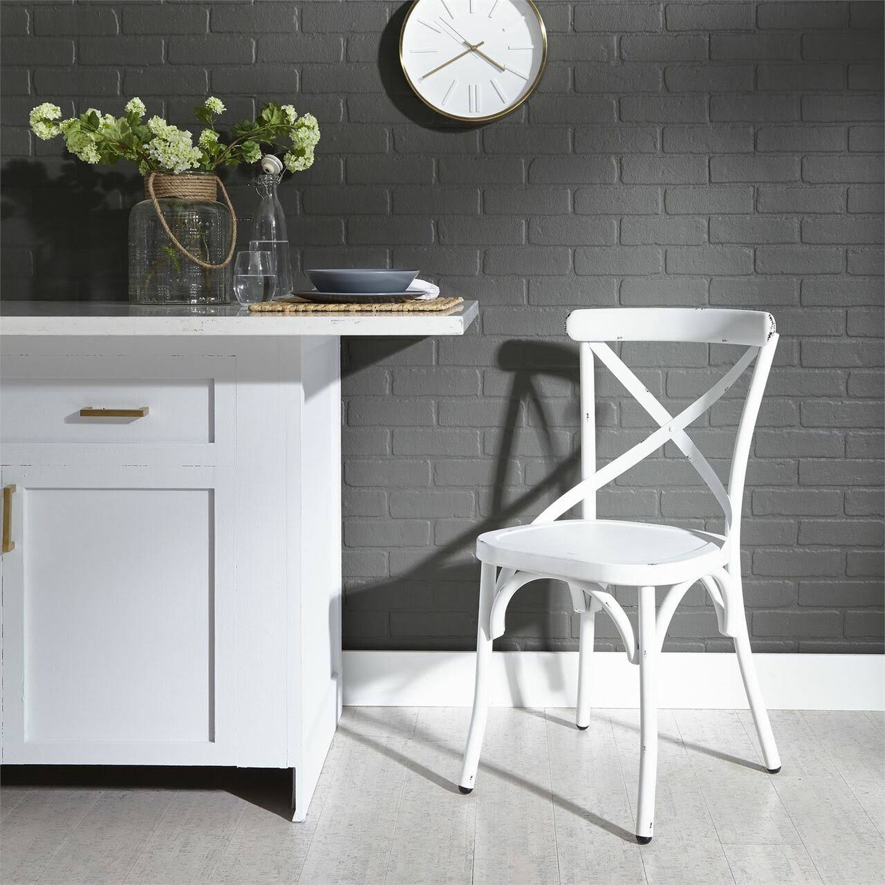 Liberty Furniture - Vintage Series x Back Side Chair - Antique White - 179-C3005-AW