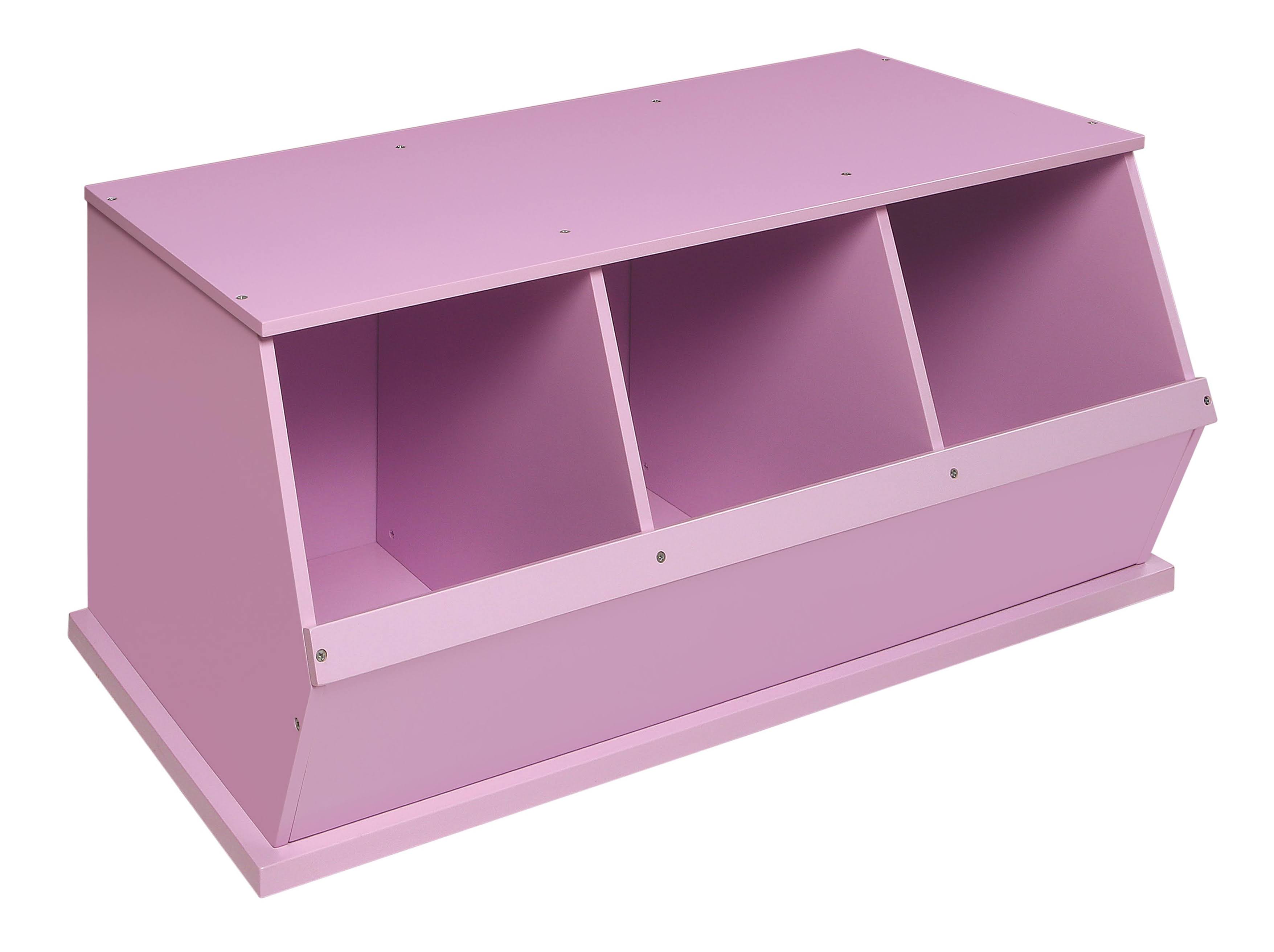 Badger Basket Three Bin Storage CUBBY: Lilac