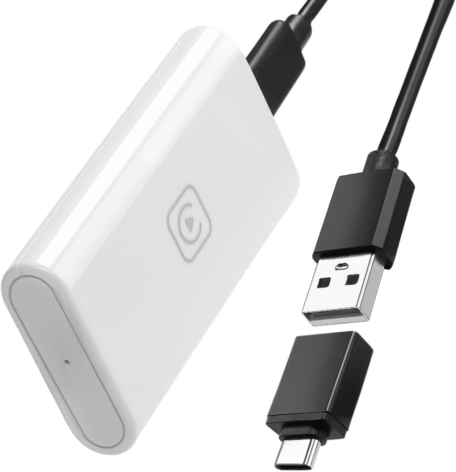 Anpark 2022 Wireless CarPlay Adapter for Factory Wired CarPlay Cars(Compatible with Most car Models), Wireless CarPlay Dongle Convert Wired to Wireless CarPlay,Play for iOS Version