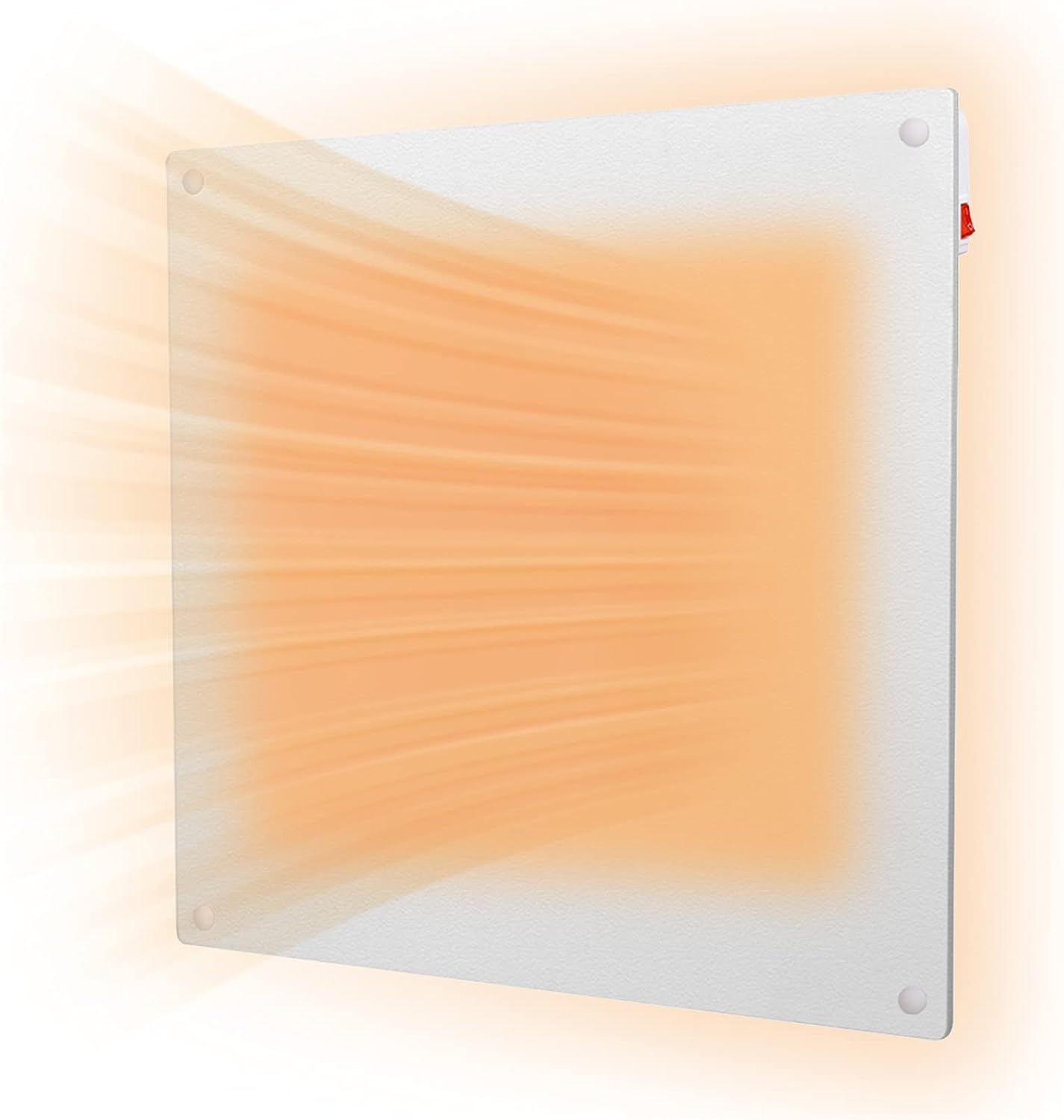 Wall Mount Heater- Air Choice Electric Wall Heater with Overheating Auto Cut-off, 120V, 400W Power, 250 Sq Ft Coverage, Save Heating Bill and Space, Crack Resistant