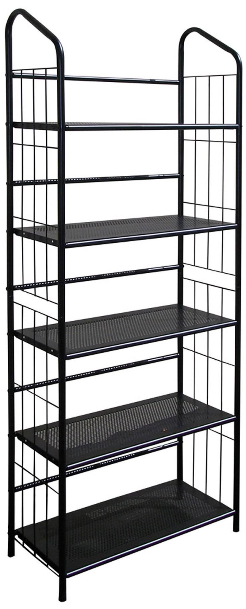 Ore International 5 Tier Metal Book Shelf - Black