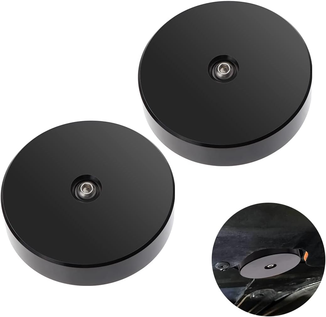 URLWALL 2Pcs Jack Pad Jacking Lift Pads, Jack Point Pad Sturdy Adapter Aluminum Jack Puck, Jack Pad Adapter Billet/Floor Jack Billet fit for C8 C7 C6 and C5 Corvettes (Red) Pack of 2