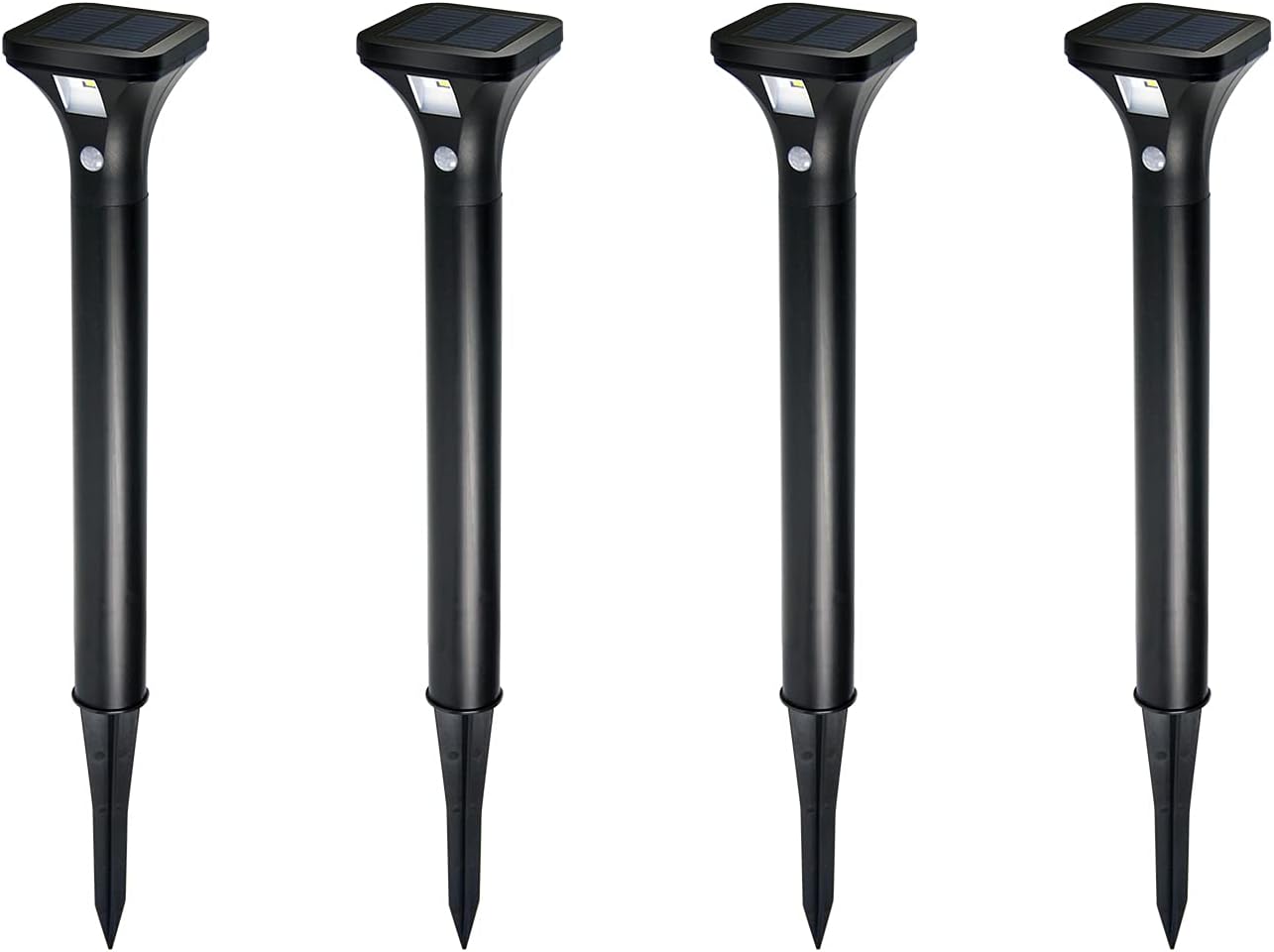 AURAXY LED Solar Powered Motion Sensor Pathway Lights, Battery Powered Outdoor Waterproof Motion Detector Walkway Light, Use for Your House's Yard Backyard Driveway Sidewalk Path Garden etc.(2 Pack)