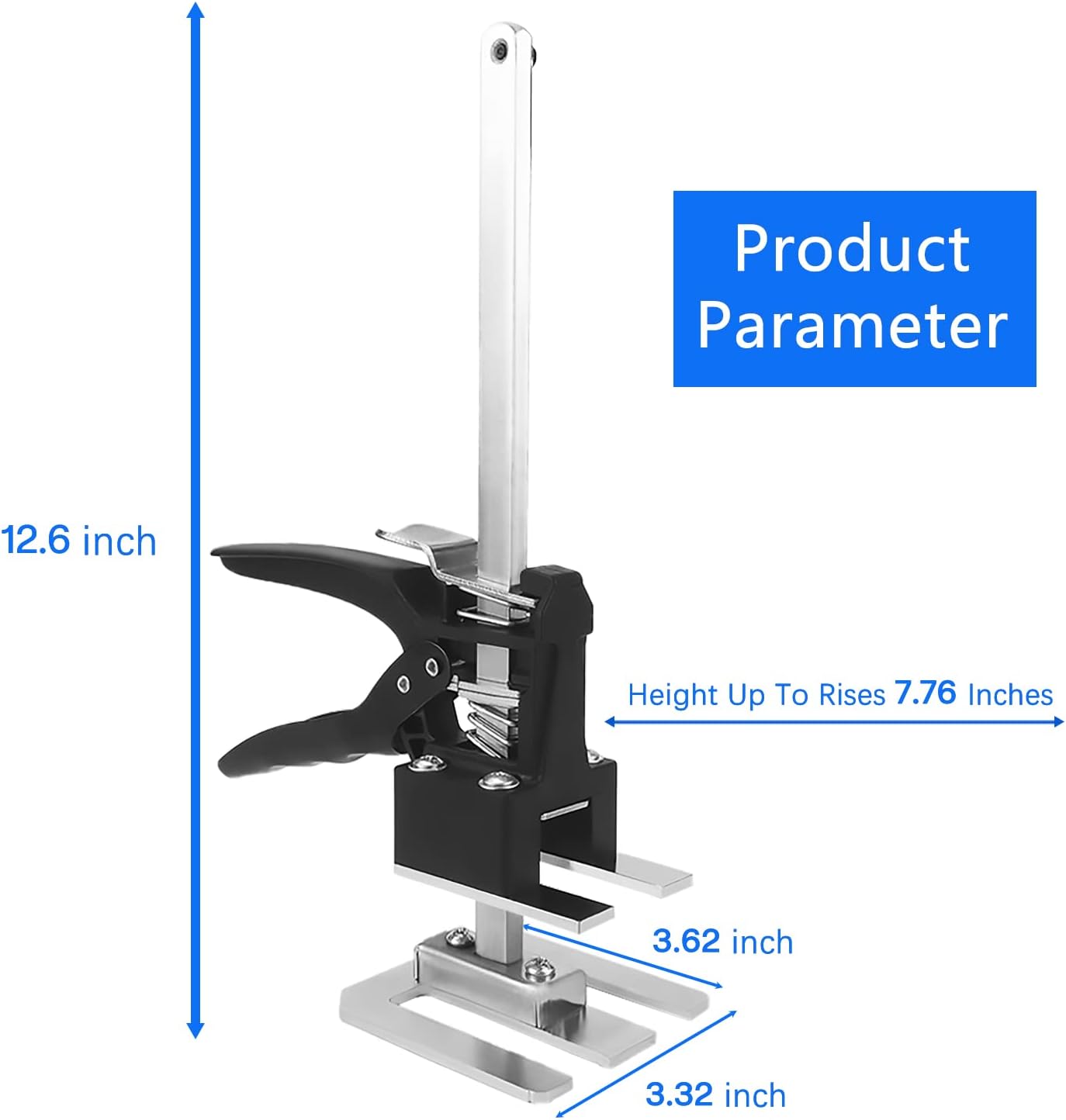 3rd Hand Jack Rod Lever Arm Labor Saving Arm Furniture Jack Tool Appliance Lift Jack Lifting Arm Tool Door Lifter Effort Elevator Drywall Lifts Handheld Jack Cabinet Lift Up to 7.76 Inches 2 PAC