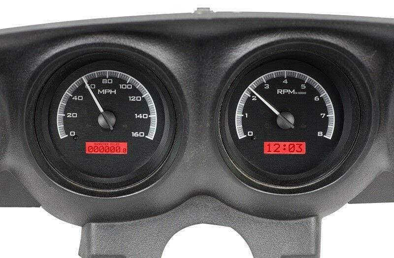 Dakota Digital 69 70 Ford Mustang Analog Gauge System Black Red VHX-69F-MUS-K-R