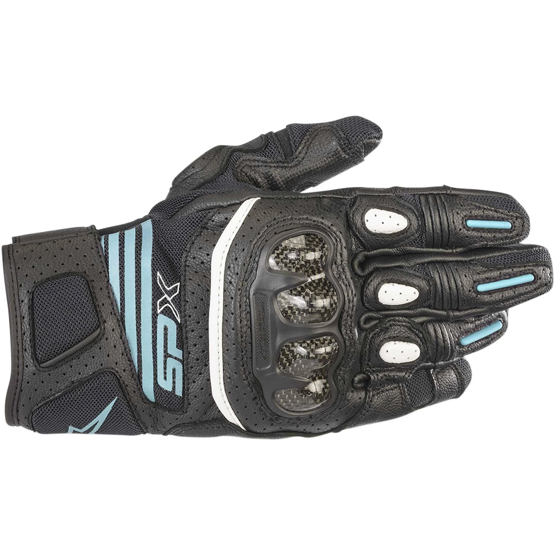 Alpinestars Stella SP x Air Carbon V2 Black Teal Gloves