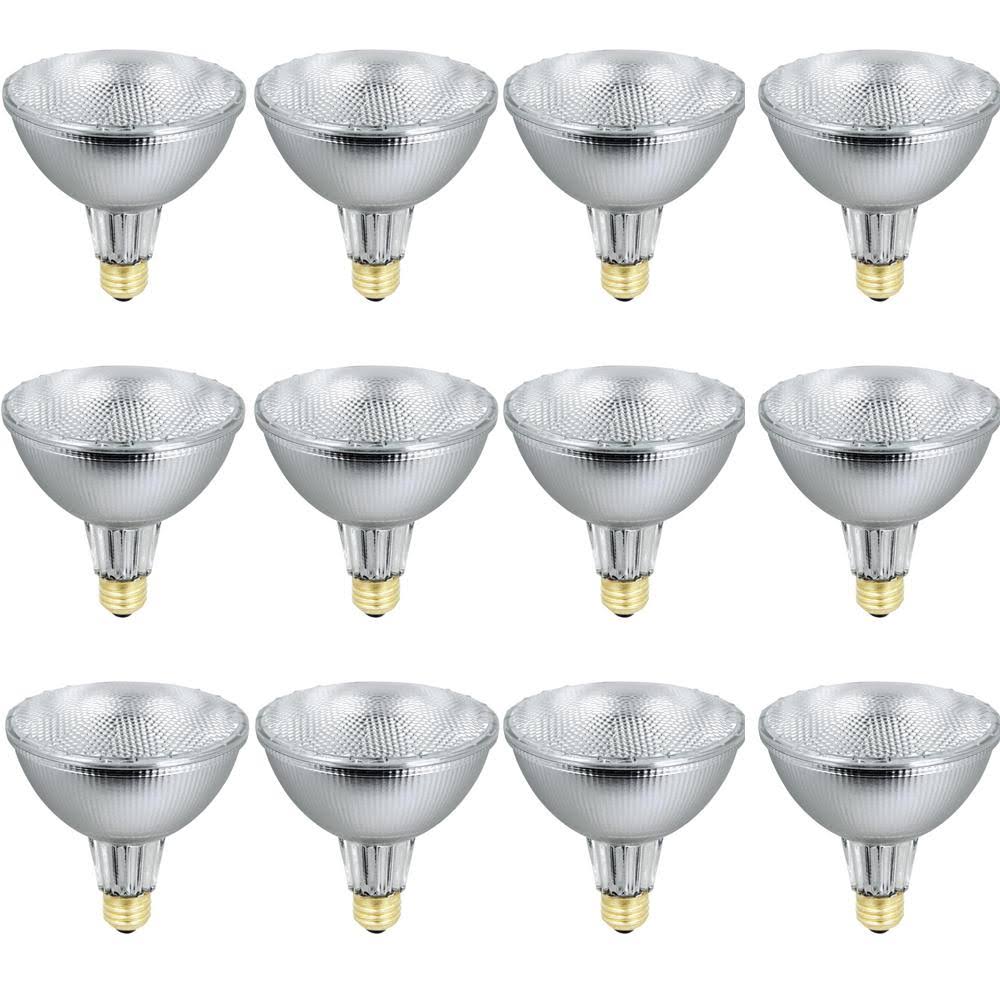 Feit Electric 90-Watt Equivalent PAR38 Dimmable Energy Saver Halogen Flood Light Bulb, Warm White 3000K (12-Pack)