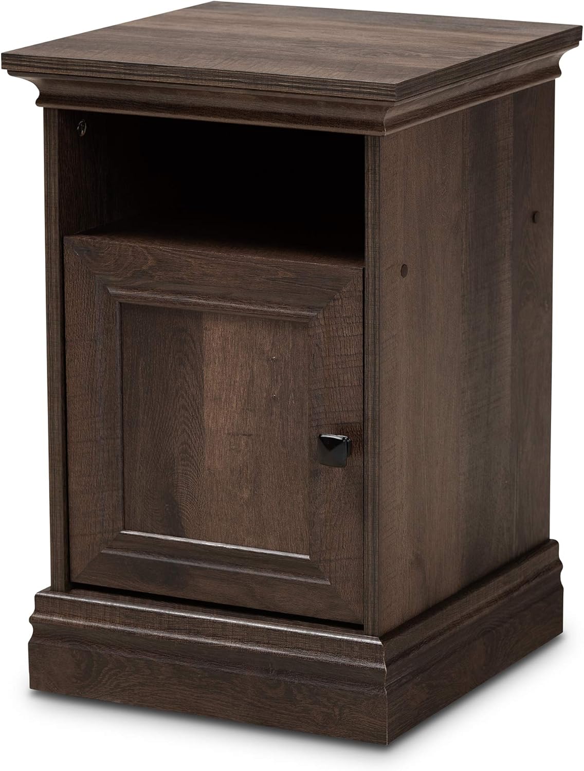 Baxton Studio Nightstands, Brown/Black