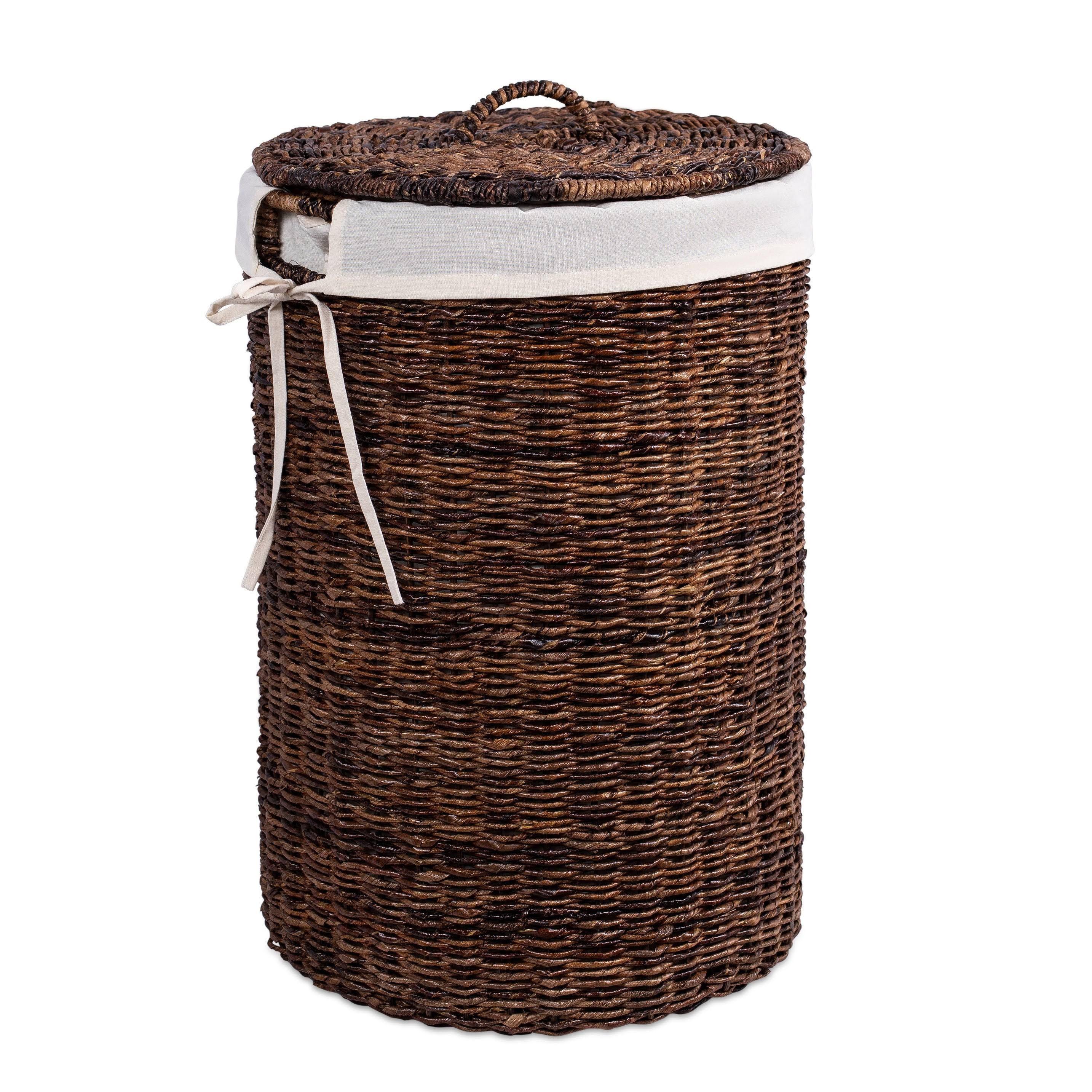 BirdRock Home Abaca Laundry Hamper with Liner - (Espresso) - Brown