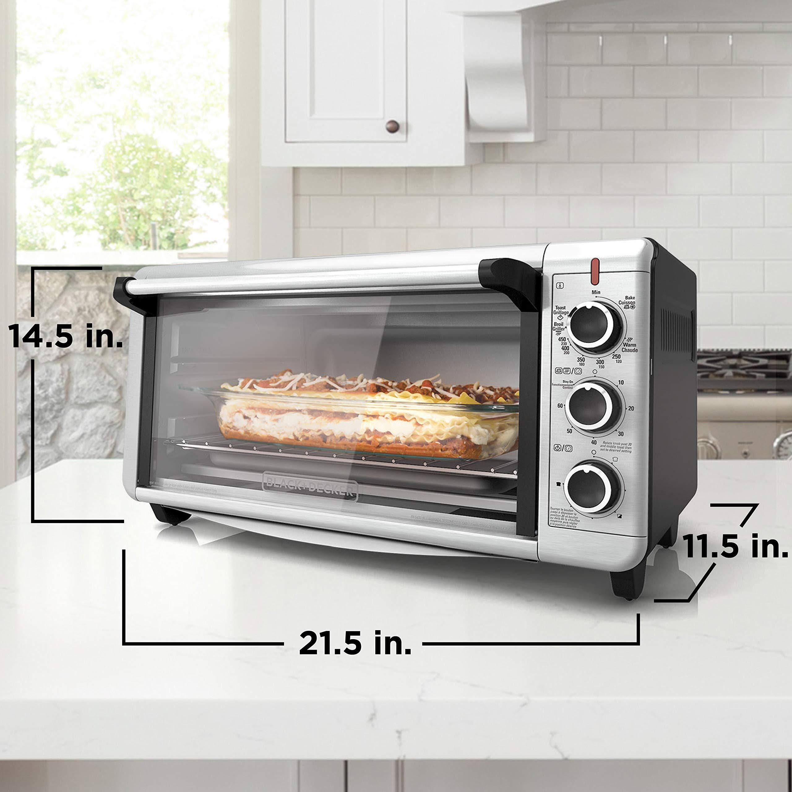 Black+decker Extra-Wide Toaster Oven TO3240XSBD