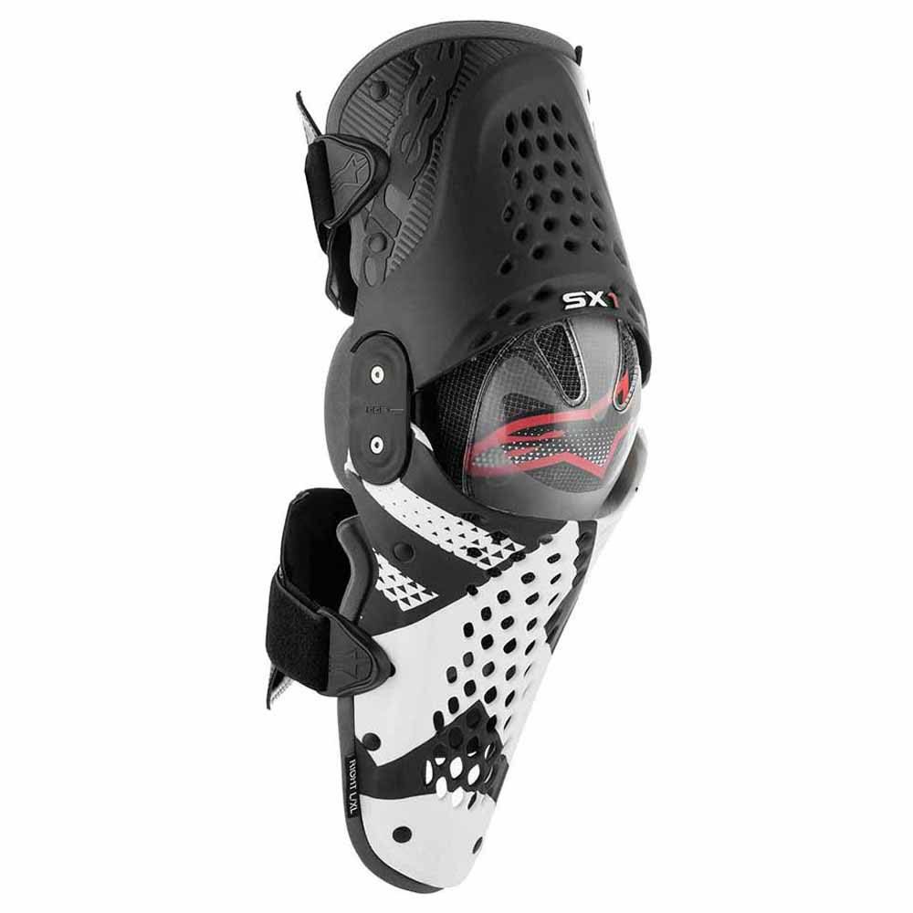Alpinestars Sx-1 Knee Guards - Black White Red