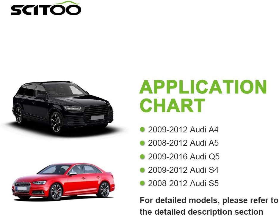 SCITOO ABS Plastic Heater Blower Motor for Audi w/Fan HVAC Blowers Motors fit for 2009-2012 for Audi A4/2008-2012 for Audi A5/2009-2016 for Audi Q5/2009-2012 for Audi S4