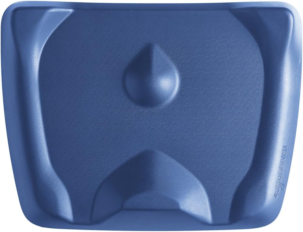 Topo Mini by Ergodriven | The Smaller Not-Flat Standing Desk Anti-Fatigue Mat with Calculated Terrain (Obsidian Black) Pack of 2