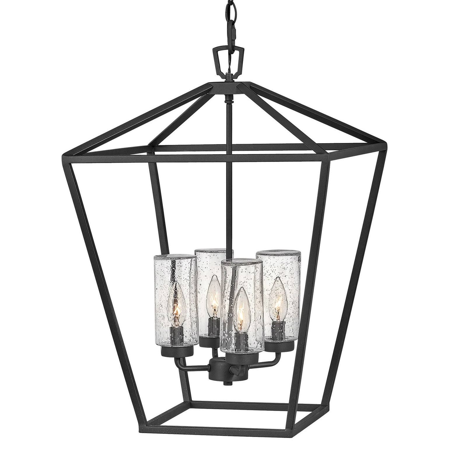 Hinkley Alford Place 4-Light Outdoor Hanging Light in Museum Black 2567MB