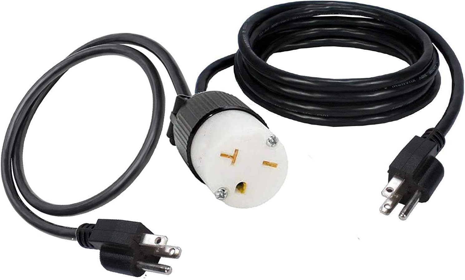 110/125V to 220/250V AC Power Adapter, Electric Converter, 6-20R Female Receptacle To 5-15P 3-Prong Male Plug. NEMA FX1189