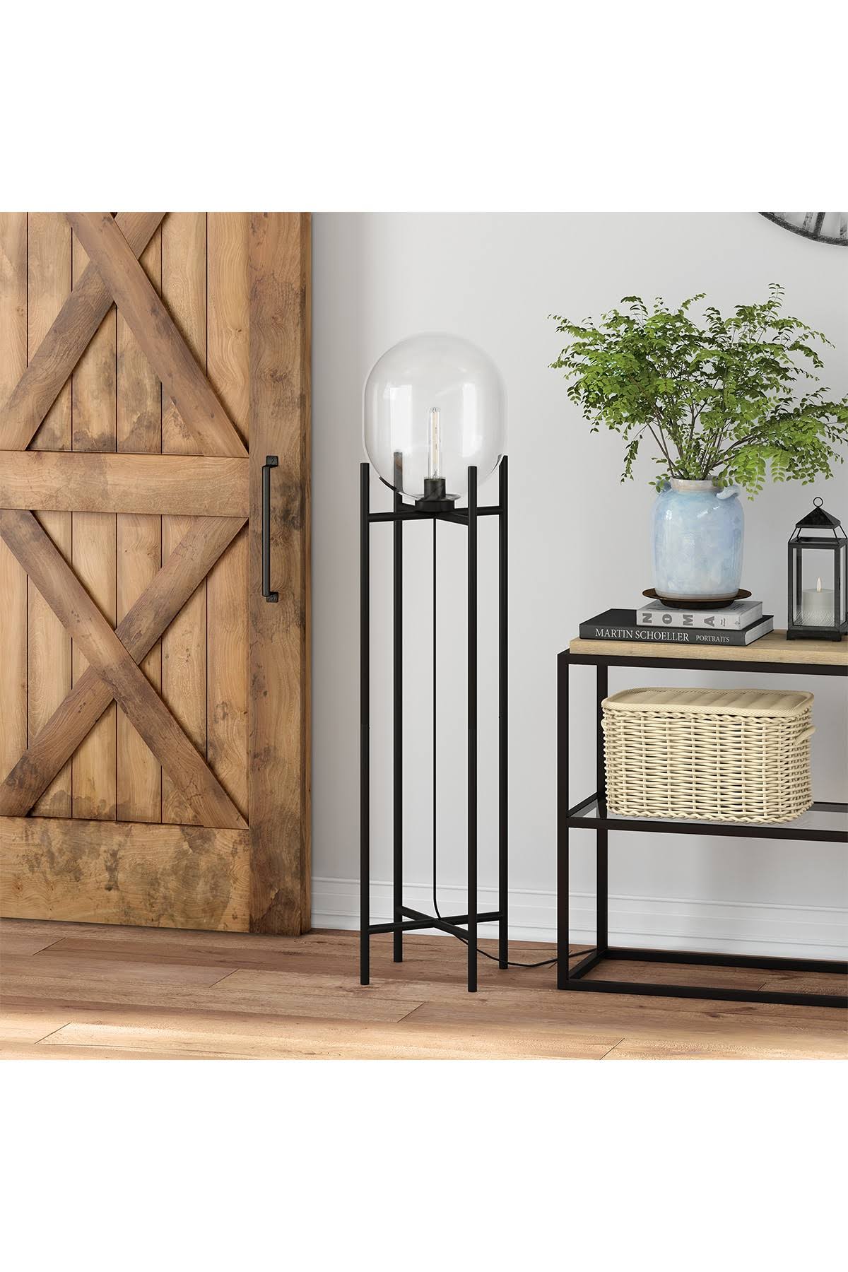 Edison Blackened Bronze Floor Lamp