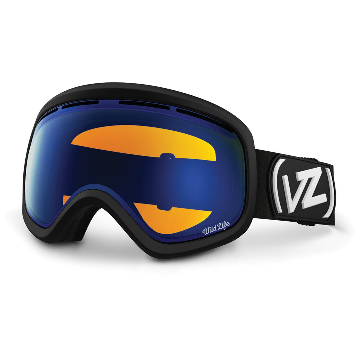 VonZipper Unisex Skylab Goggle, Black Satin/Wildlife Low Light, Os
