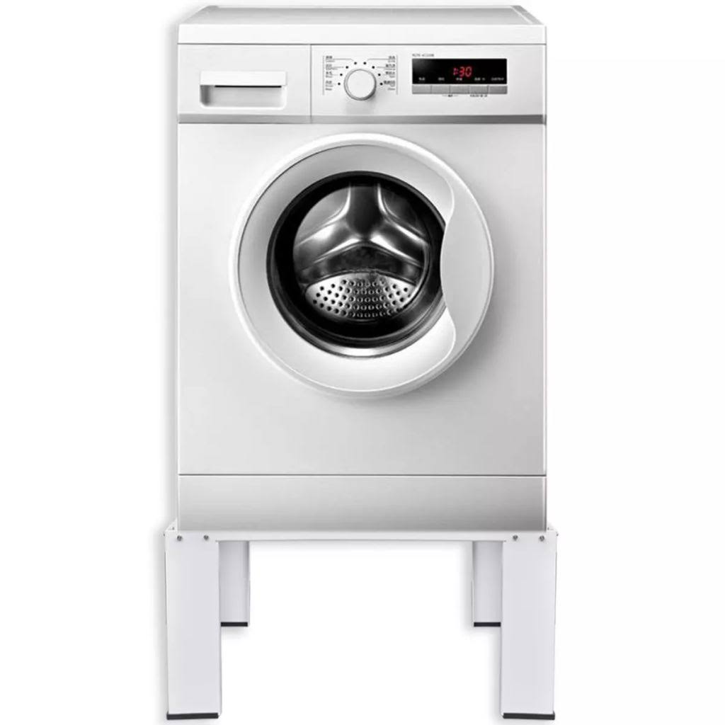 vidaXL Double Washing and Drying Machine Pedestal White