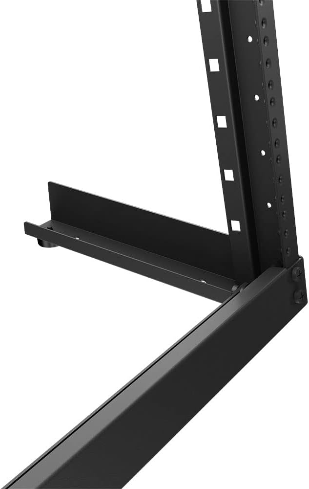 NavePoint 12U 2-Post Open Frame Desk Rack Threaded