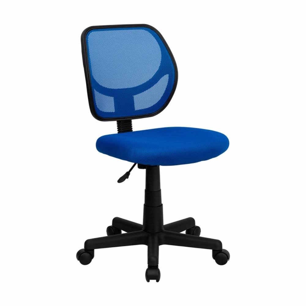 Offex Mid-Back Blue Mesh Task Chair and Computer Chair