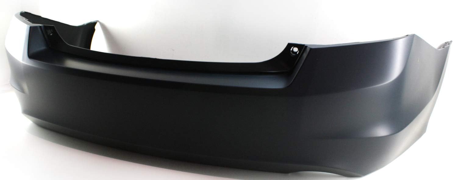 Garage-Pro Rear Bumper Cover Compatible with HONDA ACCORD 2008-2012 Primed with Single Exhaust Hole 4 Cyl Sedan