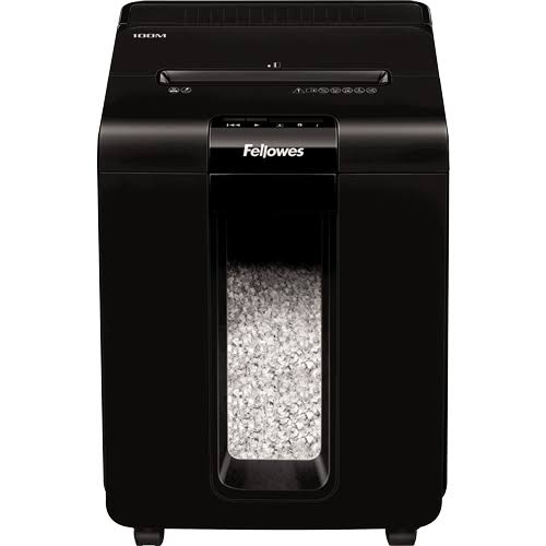 Fellowes AutoMax 100m Paper Shredder Micro-Cut Shredding 22 cm Black 4629301