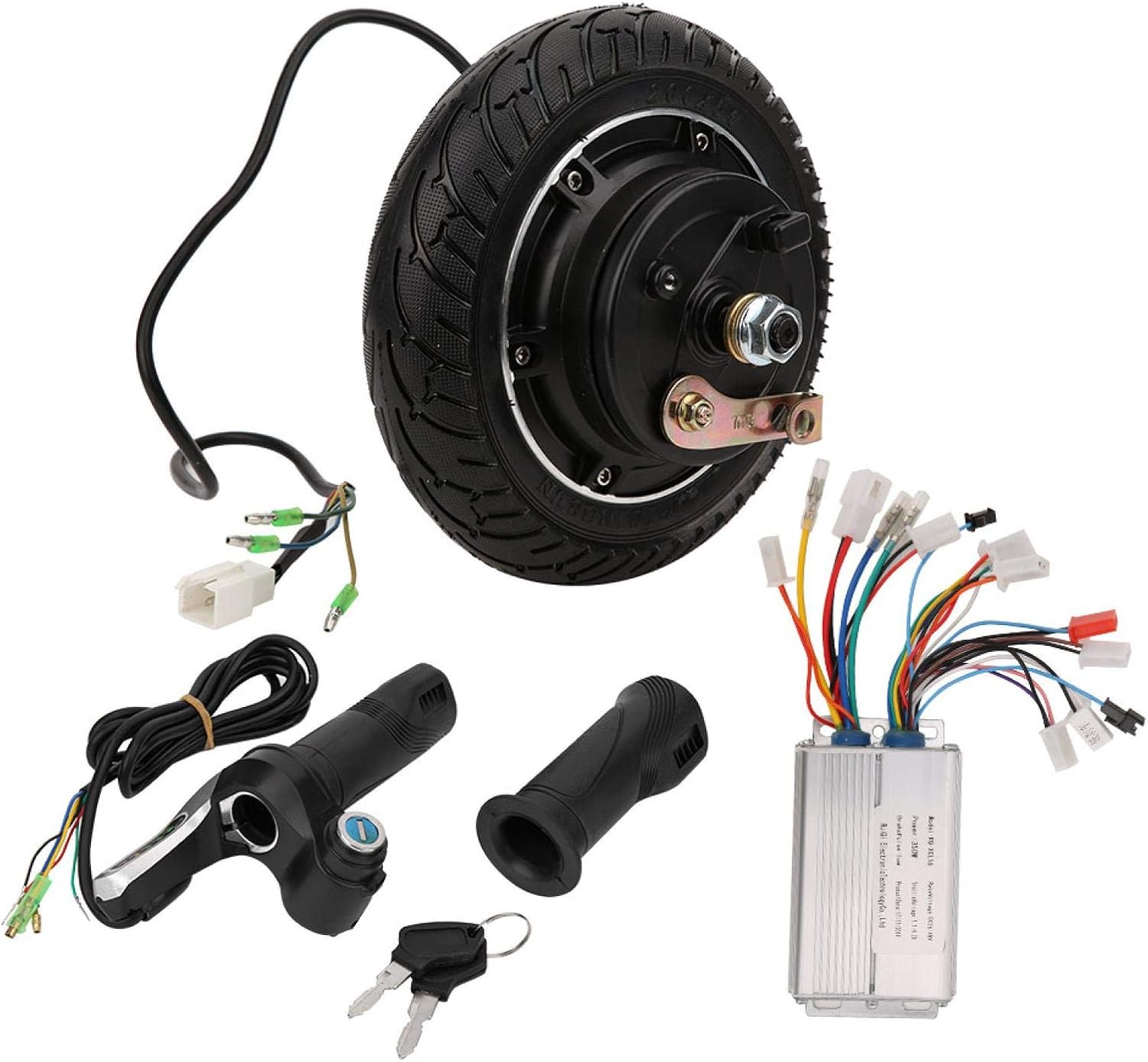 Keenso 36V 350W Electric Scooter 8 Inch Brushless Hub Motor Kit, Hub Wheel Motor Lightweight Fast Start Accessory