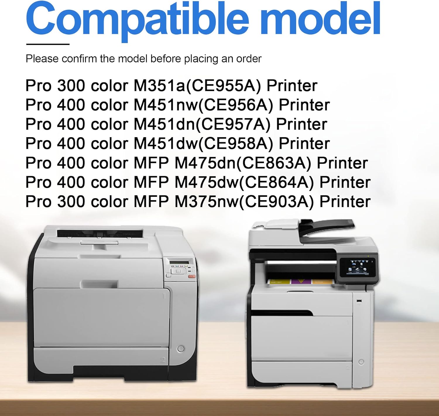 1 Pack 305A CE411A Cyan Toner Cartridge Compatible for HP M451dn M451nw M375nw M451dw M351a M475dn M475dw Printer Toner-Sold by DIOUSAINK. Pack of 2