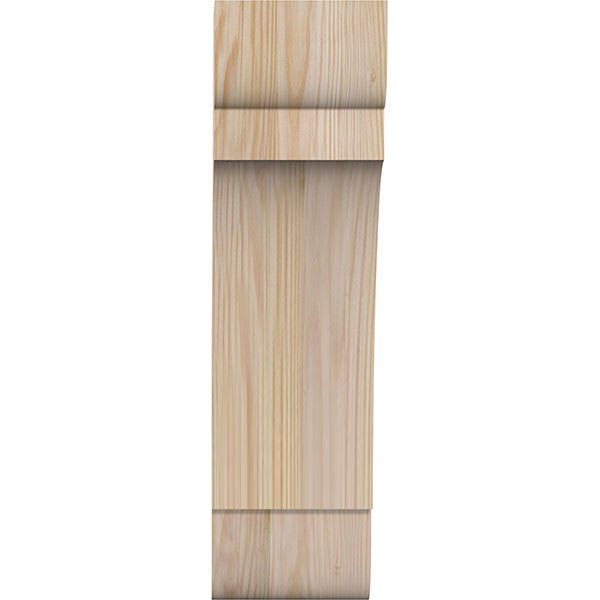 Ekena Millwork 5 1/2x22W x 8x22D x 20x22H Olympic Smooth Brace, Douglas Fir