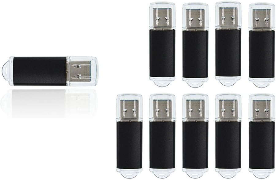 Thumb Drive 32GB USB 3.0 Flash Drives 10 Pack Memory Stick Metal 32 GB Pen Drive Bulk Jump Drives High Speed for Data Storage Pendrive 10 Assorted Colors Zip Drives by FEBNISCTE Pack of 2