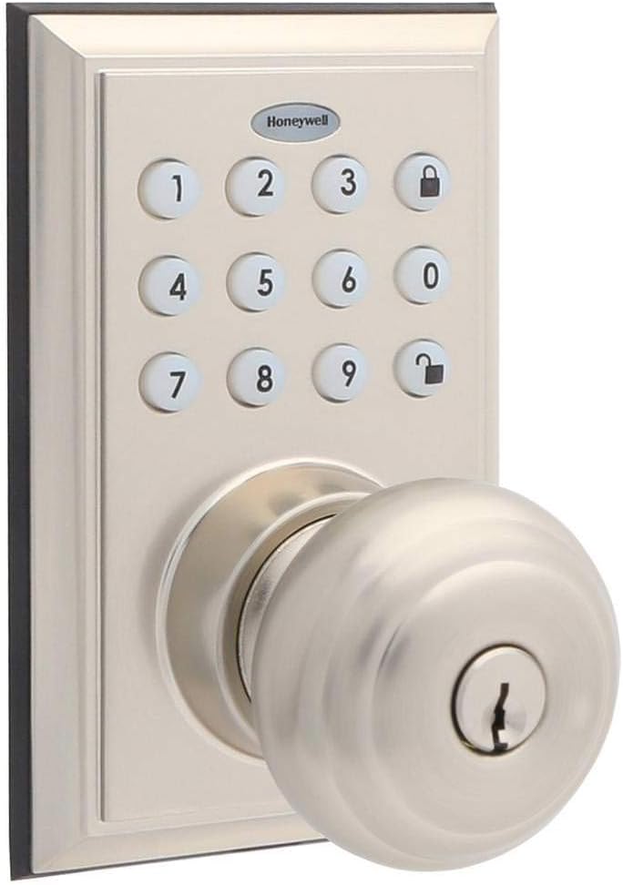 Lewis Hyman BLE Electronic Entry Knob with Keypad, Square Faceplate