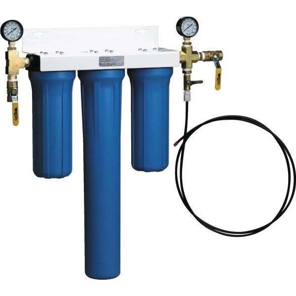 Watts Three-Stage Ice Machine Filtration System, 20x22 Carbon Block Filter