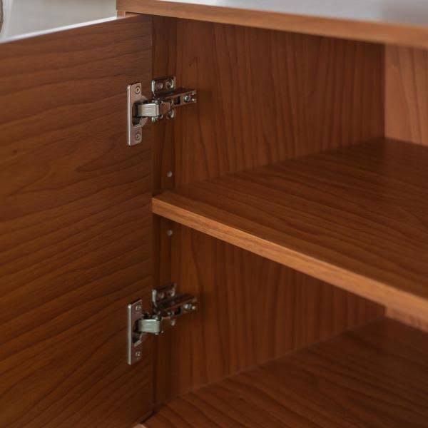 Walker Edison 52 in. Acorn TV Stand with Black Legs