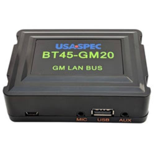USA Spec Bt45gm20 Bluetooth Music u0026 Phone Interface for GM LAN Bus Radios with XM Radio Receivers