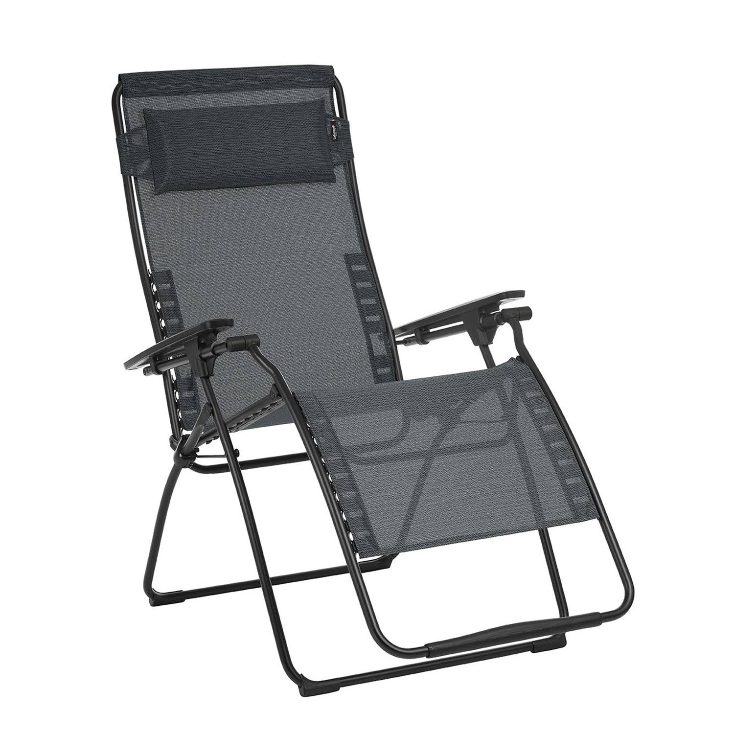 Zero Gravity Recliner - Black Steel Frame - Obsidian Duo Fabric 320600